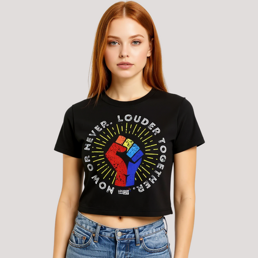 LOUDER TOGETHER CROPPED TEE (PRESALE)